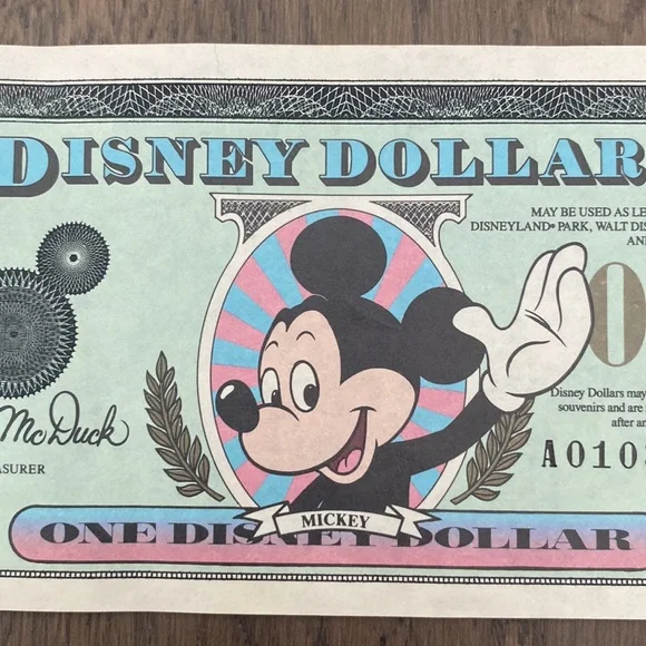 $1 Disney Dollar Mickey Waving 1991 - Picture 4 of 8